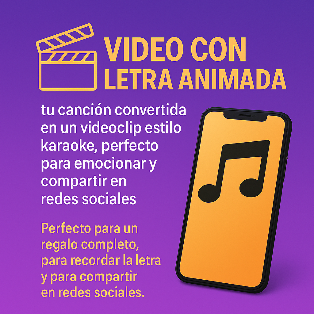 🎬 Video con letra animada